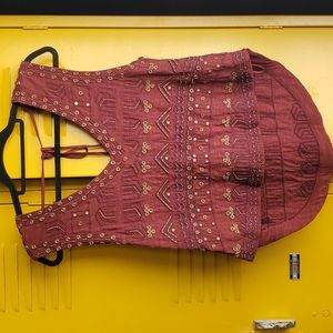 Free People embellished boho top